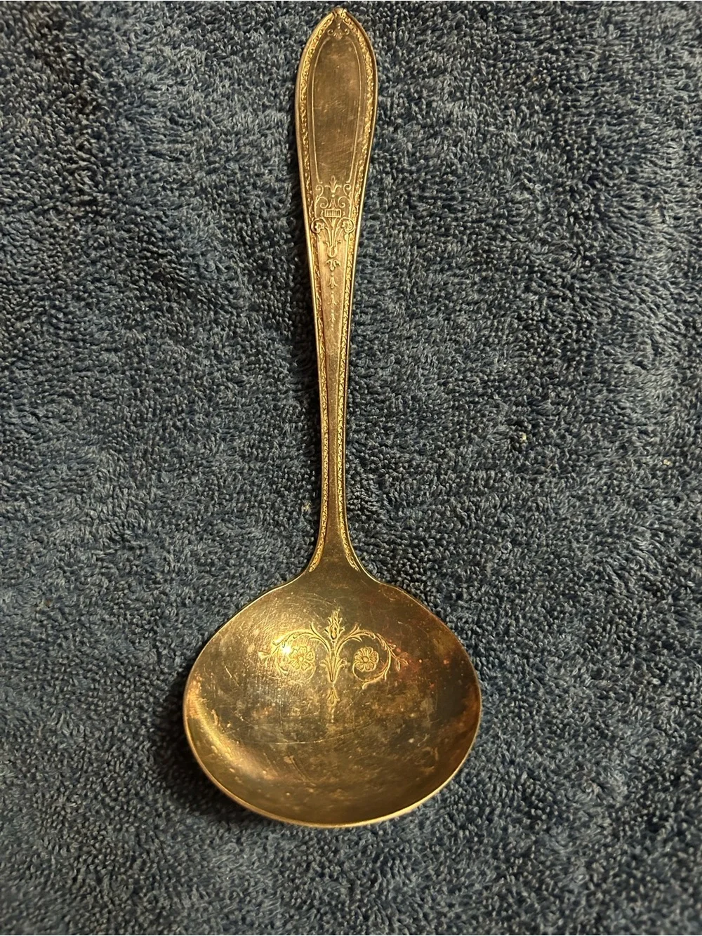 Antique-Style Serving Ladle - Silver Finish
